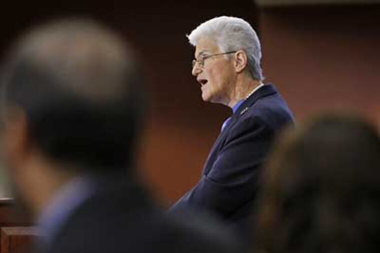 District Attorney Lynne Abraham is retiring from office. There is a bevy of candidates scrambling to take her place. (Alejandro A. Alvarez / Daily News)