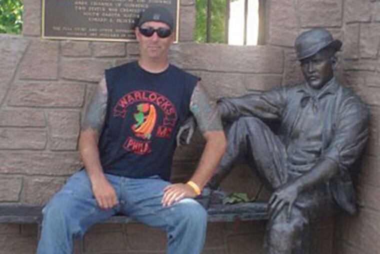 FACEBOOK PHOTO Frank Panetta, a member of the Warlocks Motorcyle Club, was fatally stabbed by an unknown assailant Friday nigh