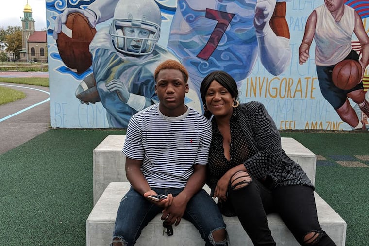 Zahiem Salahuddin, 13, and his mother, Zakiyyah Salahuddin, deny that he used his toy gun to shoot anyone. The DA is<br/>
expected to drop the charges Thursday, Oct. 25 (Courtesy Salahuddin family) .