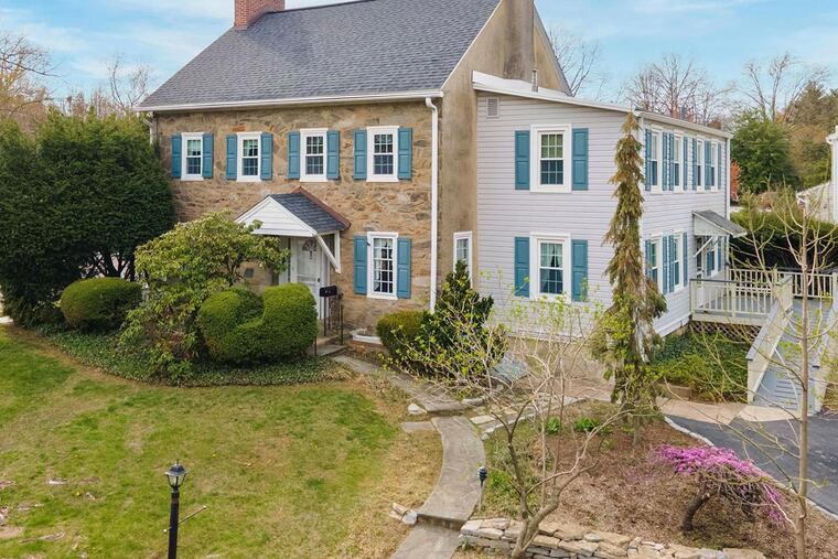 The exterior of the five-bedroom house in Broomall.
