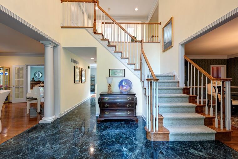 The front hall of the house, which was built in 1995.