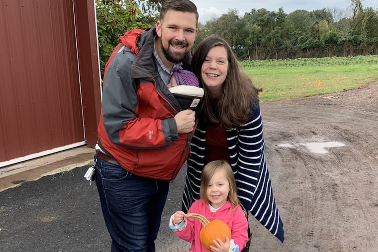 Paul and Lindsay with Miriam (in front carrier) and Maggie. #submittedImage