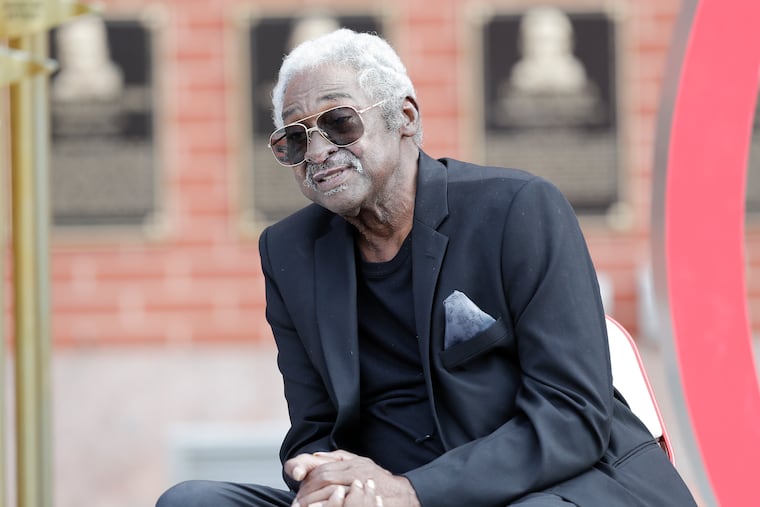 Former Phillies Dick Allen during a ceremony retiring his number 15 before the Phillies played the Washington Nationals on Thursday, September 3, 2020.