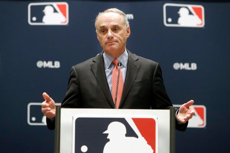Commissioner Rob Manfred must decide how to handle the Miami Marlins' COVID-19 outbreak that led to the postponement of the Phillies-Yankees game Monday night at Citizens Bank Park.