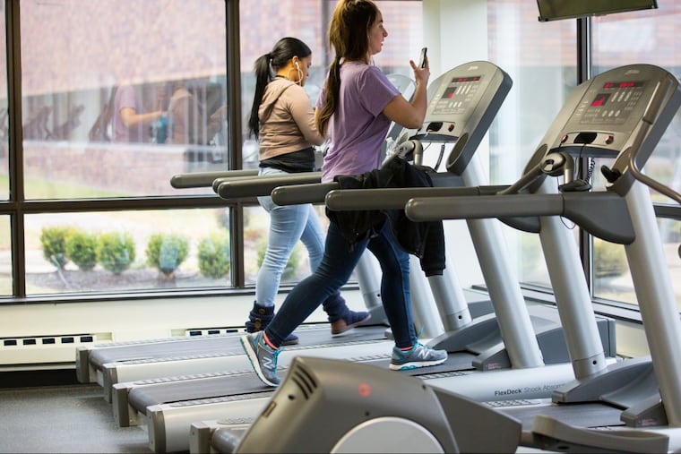 The Nutrisystem gym, at Apex Fort Washington, Friday, February 23, 2018. Upper Dublin Township has invested in the office park's infrastructure, bringing back tenants and transitioning to multi-use development.