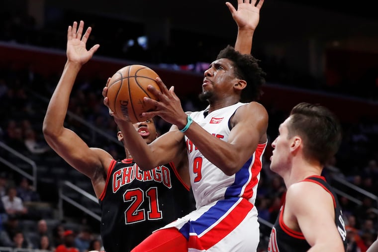 Detroit Pistons guard Langston Galloway (9) is averaging 10.4 points while shooting 39.9% on three-pointers as a reserve guard for the Pistons.