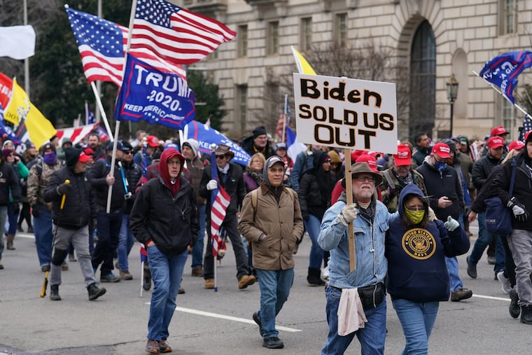 The Philadelphia FOP has said Detective Jennifer Gugger "exercised her First Amendments rights to attend an event" on Jan. 6, 2021, but did not do anything wrong. She is, however, facing potential departmental violations.