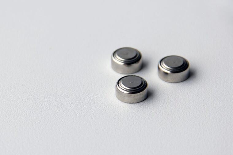 Small button batteries.
