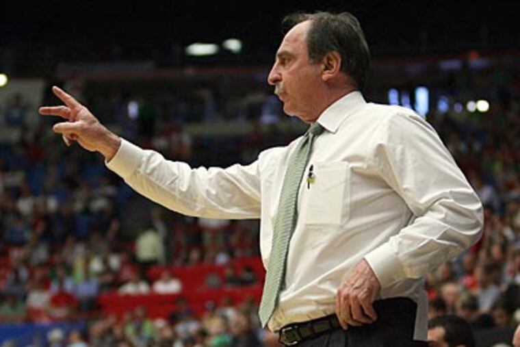 Fran Dunphy won his first NCAA tournament game as Temple's head coach on Thursday. (Yong Kim/Staff Photographer)
