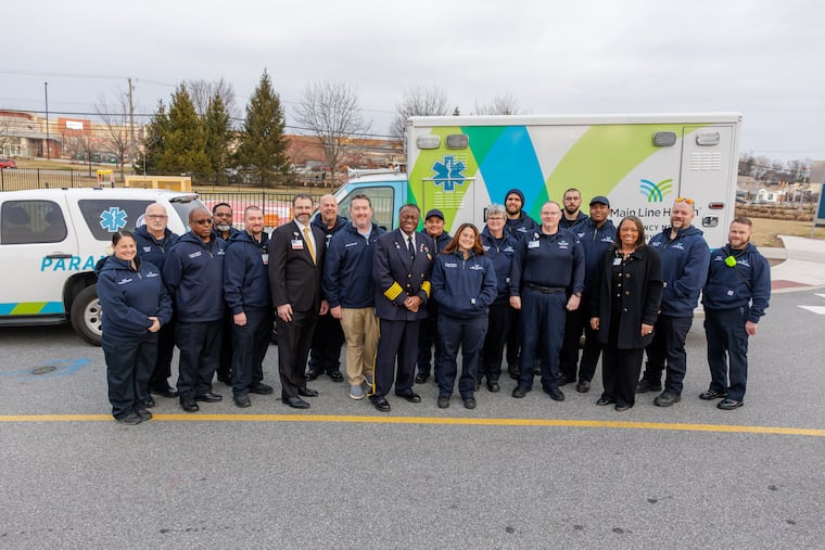 Main Line Health marked the rebranding of its emergency response services from Riddle EMS to Main Line Health EMS with a ribbon cutting ceremony in Media.