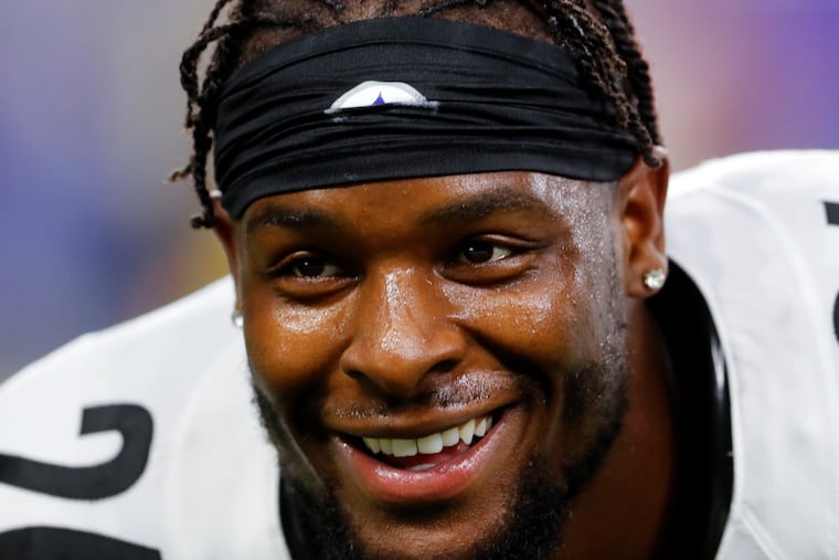 Pittsburgh Steelers running back Le'Veon Bell during a game against the Detroit Lions on Oct. 29, 2017.