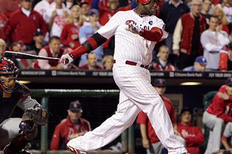 It remains to be seen for how long Charlie Manuel's lineup will be without Ryan Howard. (David Maialetti/Staff file photo)