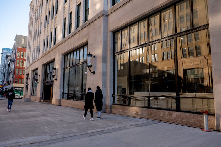 The Philadelphia Public Services Building (PPSB), headquarters of the Philadelphia Police Department at 400 North Broad St. on Feb. 9, 2022.