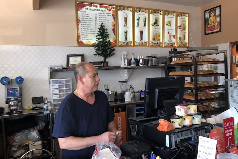 Thomas Hinnson, the proprietor of Nam Son Bakery, is worried that he would have to spend tens of thousands of dollars to relocate his popular banh mi shop.