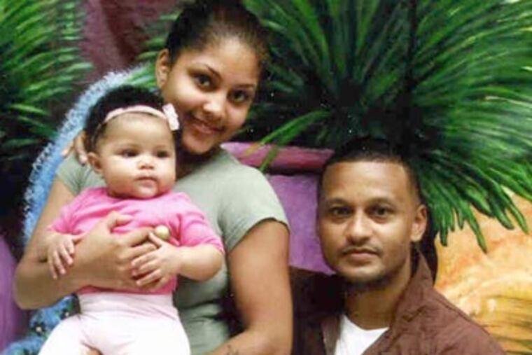 Marcus Perez, with his daughter Shannon and his granddaughter Khylei, visiting at Graterford Prison.