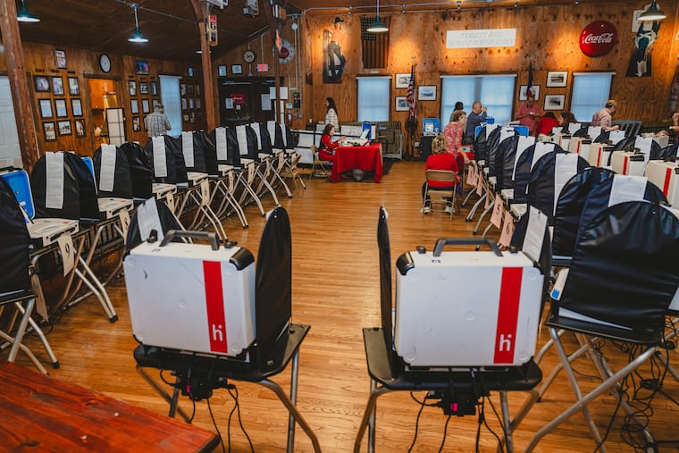 FILE — A polling place open for the Republican Senate primary run-off, in Cypress, Texas, May 26, 2026. A federal judge on Monday, June 22, barred the Trump administration from letting states query a centralized national database of citizens built for checking immigration status to screen their voter rolls, finding that the repurposing of the federal data to monitor voting violated at least three laws.