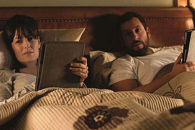 Rosemarie DeWitt and Adam Sandler play an unhappy married couple in "Men, Women & Children." (DALE ROBINETTE / Paramount Pictures)