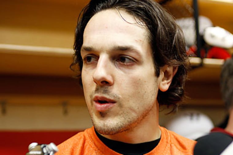 "I've tried to push it a little more the last five, six days to see what I can take," Danny Briere said. (Yong Kim/Staff file photo)