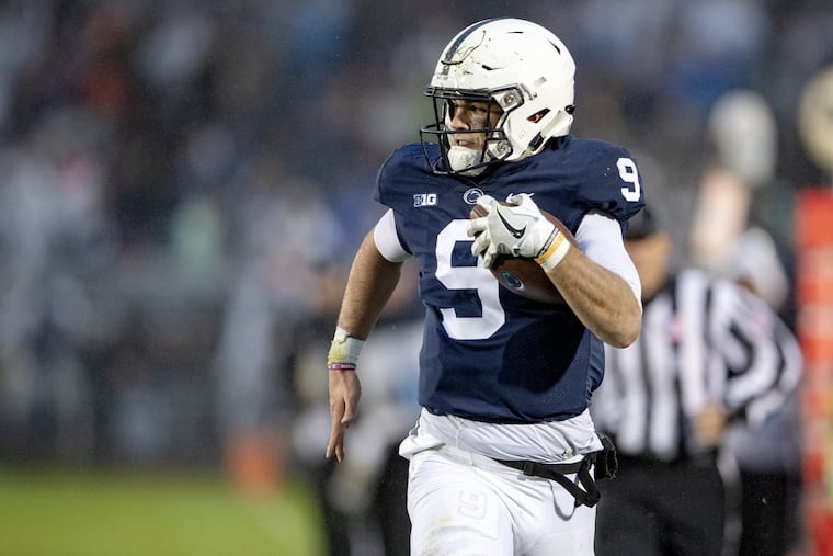 Penn State quarterback Trace McSorley runs 51 yards for a touchdown against Iowa.
