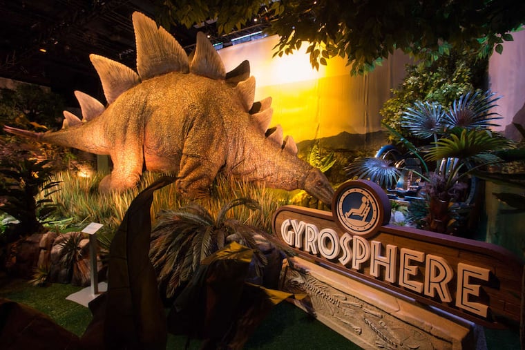 Jurassic World exhibit at Franklin Institute.