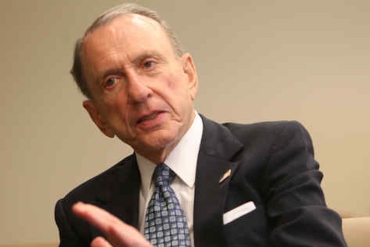 Sen. Arlen Specter is acting after federal courts rejected a lawsuit filed by Cozen O'Connor.