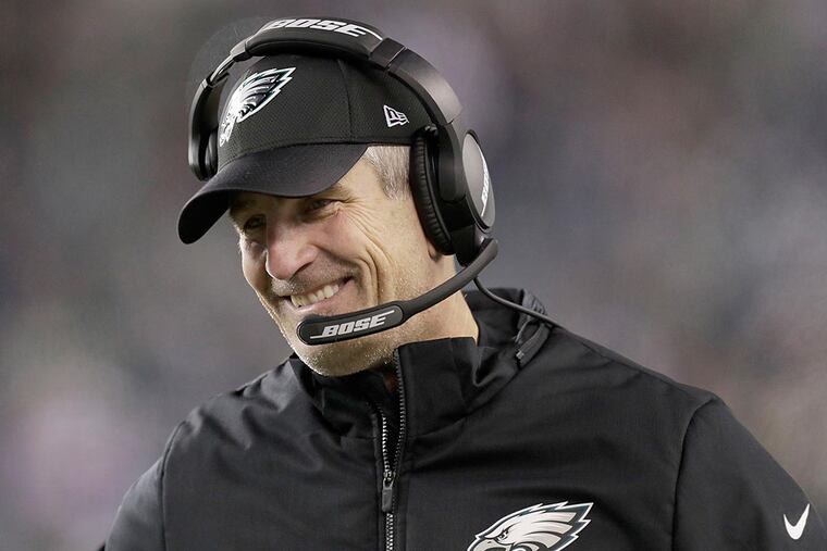 Eagles offensive coordinator Frank Reich.