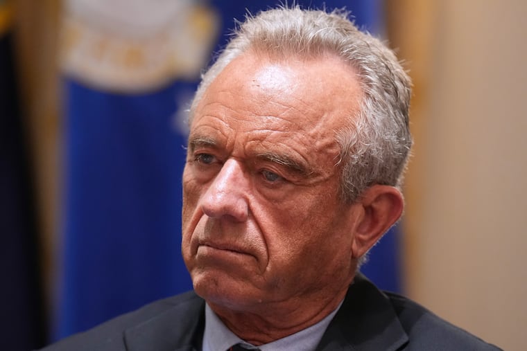 Secretary of Health and Human Services Robert F. Kennedy Jr., listens during a Cabinet meeting at the White House, May 27, 2026, in Washington. Kennedy's cousin Tim Shriver, head of the Special Olympics, has written him a letter calling on the administration to reverse course on narrowing protections for disability care.