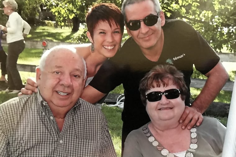 Richard Ferretti (top right) with his mother, Mary Lou Ferretti; his father, George Ferretti, and his girlfriend, Stacy Betts. Richard Ferretti was fatally shot by Philadelphia police while looking for a parking space on May 4, 2016.