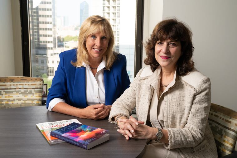 Nancy Hodgson, left, chair of gerontology at the University of Pennsylvania School of Nursing, and Laura Gitlin, dean of the College of Nursing and Health Professions at Drexel University, have written a book on living with dementia.