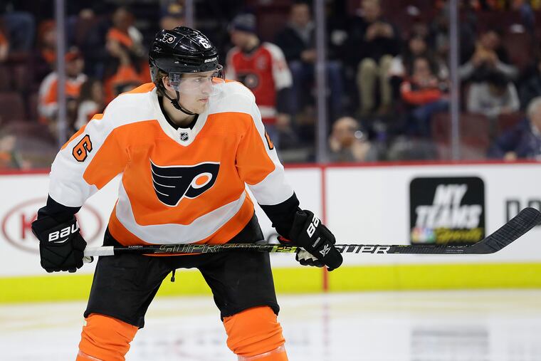 Travis Sanheim has seen increased playing time under Scott Gordon.