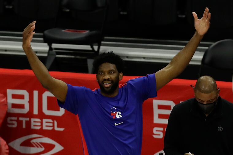 Sixers center Joel Embiid