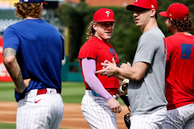 The Phillies' Harrison Bader says painting has shaped him, both as a player and a person.