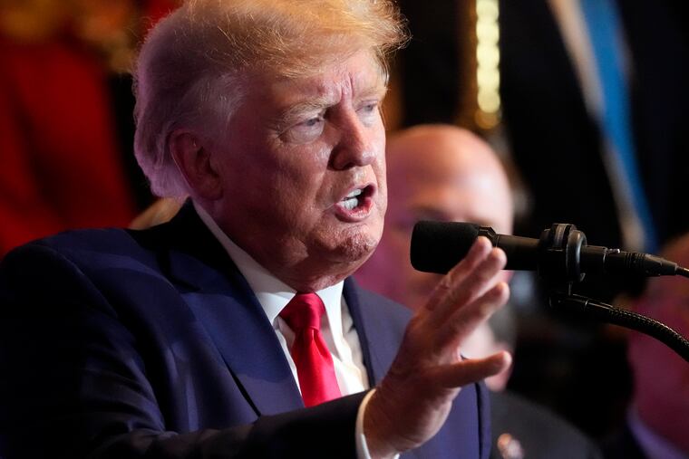 Former President Donald Trump at a campaign event in South Carolina last month.