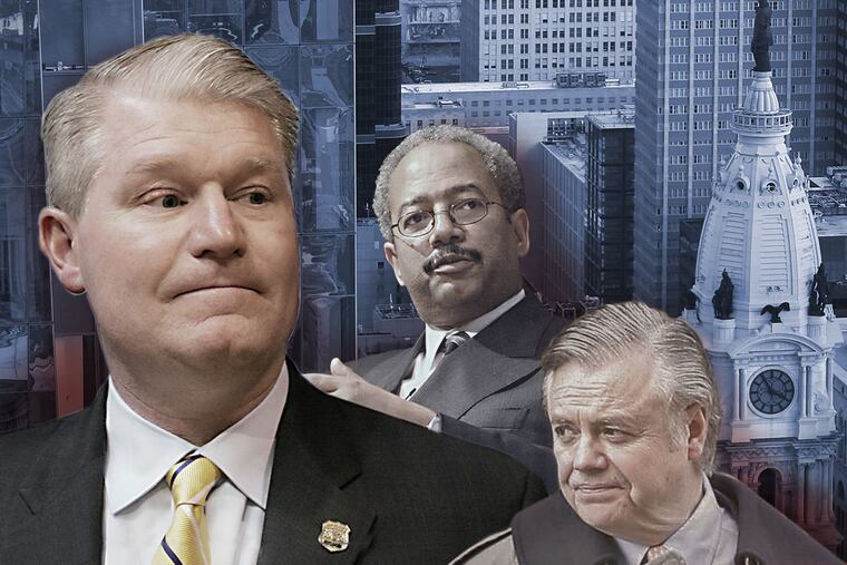 (From left) John Dougherty, Chaka Fattah, and Vince Fumo.