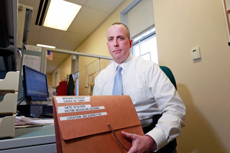 Detective Paul Hafner of the Cherry Hill police has been reviewing the case of Nicholas Zizzamia, who vanished in 1979 without a trace. Authorities hope an answer may come from Indiana, but hurdles remain.