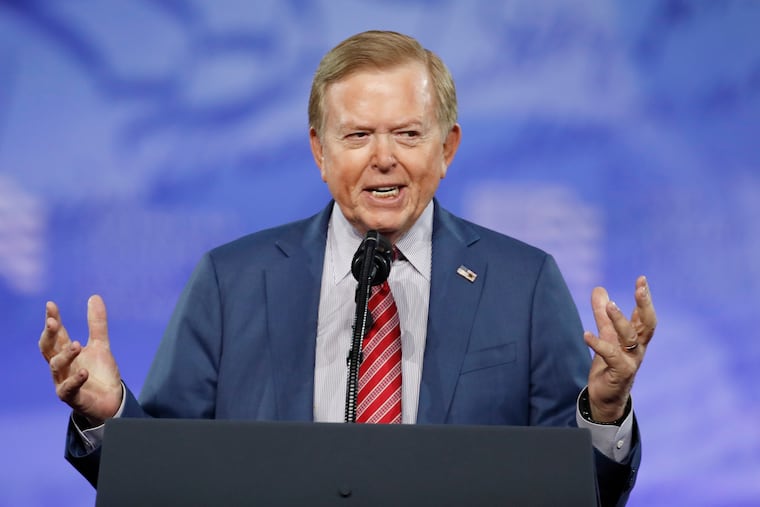 Fox Business News host Lou Dobbs speaks at the Conservative Political Action Conference (CPAC), on Feb. 24, 2017, in Oxon Hill, Md. Dobbs, the conservative political pundit and TV host who was a nightly presence on Fox Business Network for more than a decade, has died. His death was announced Thursday, July 18, 2024, in a post on his official X account.