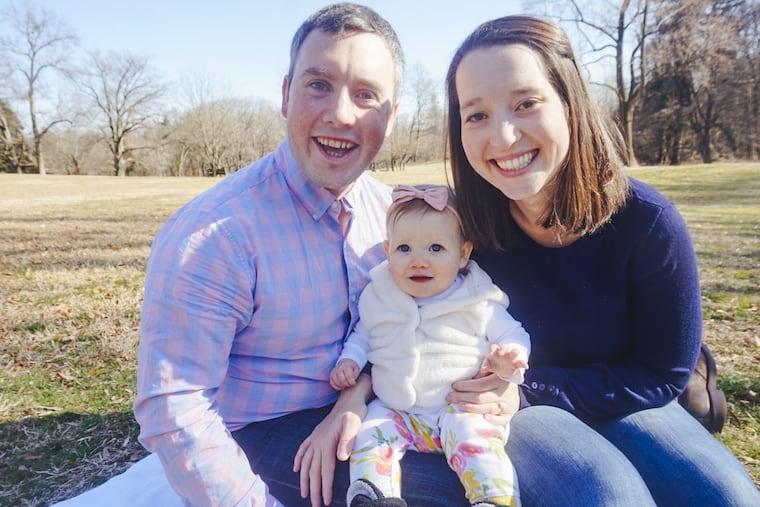 Dan and Megan Alt, with baby Eleanor