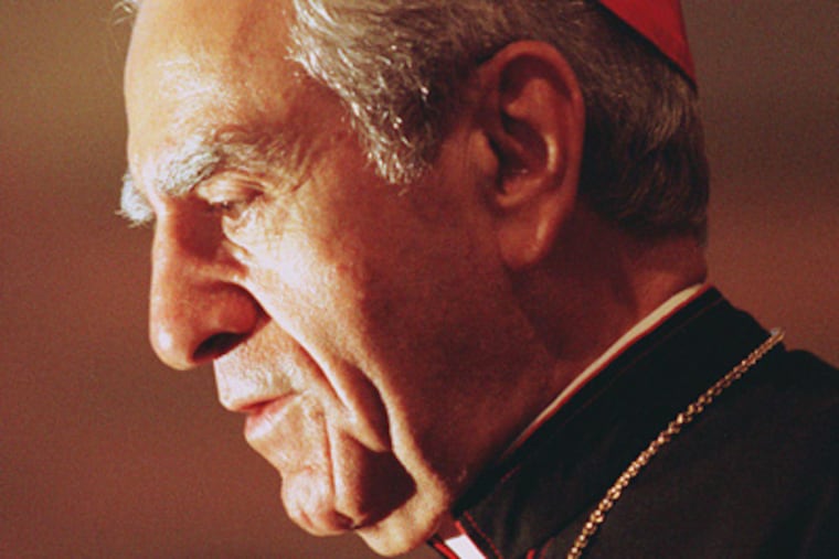 Cardinal Anthony J. Bevilacqua in 1999. (File Photograph)