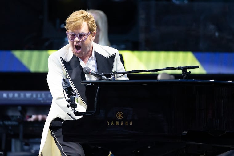 Elton John performs for the last time in Philadelphia Friday night at Citizens Bank Park as part of his pandemic-interrupted Farewell Yellow Brick Road Tour.