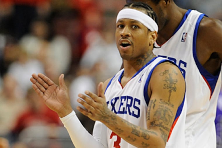Allen Iverson will be back in the starting lineup tonight. (Clem Murray/Staff file photo)