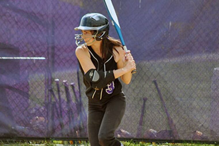 Alyssa Sims is leadoff hitter and one of the most athletic catchers in South Jersey softball. (Courtesy of Cherry Hill West)