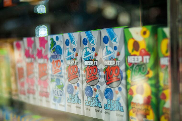 Brightly colored vaping devices and refill containers sometimes attract the interest of small children, who can suffer serious health consequences if they ingest the contents.