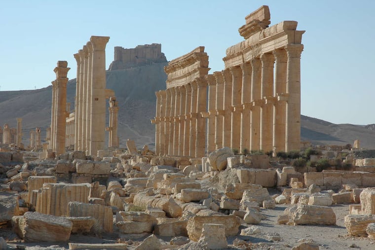 The ancient city of Palmyra in Syria. Satellite imagery released Monday confirmed the destruction of the first-century Temple of Bel.