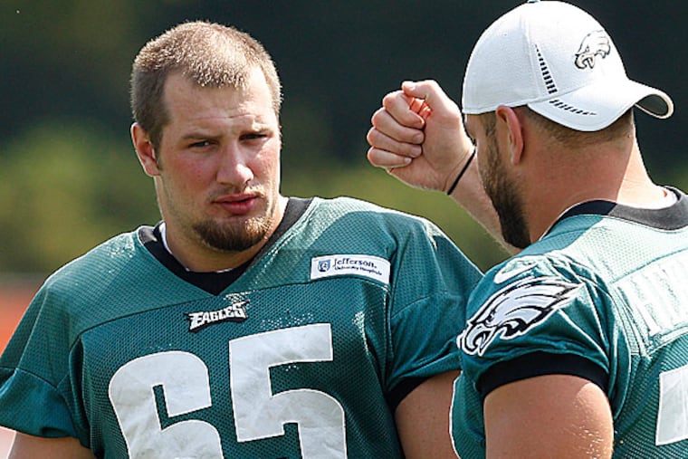 Eagles offensive lineman Lane Johnson.