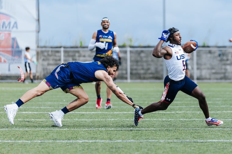 Philadelphia native Aamir Brown has been part of the U.S. National Flag Football team since 2022.