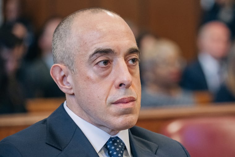 Emil Bove, attorney for then former President Donald Trump, attends Manhattan criminal court during Trump's sentencing in the hush money case in New York on Jan. 10. (Jeenah Moon/Bloomberg via AP, File)