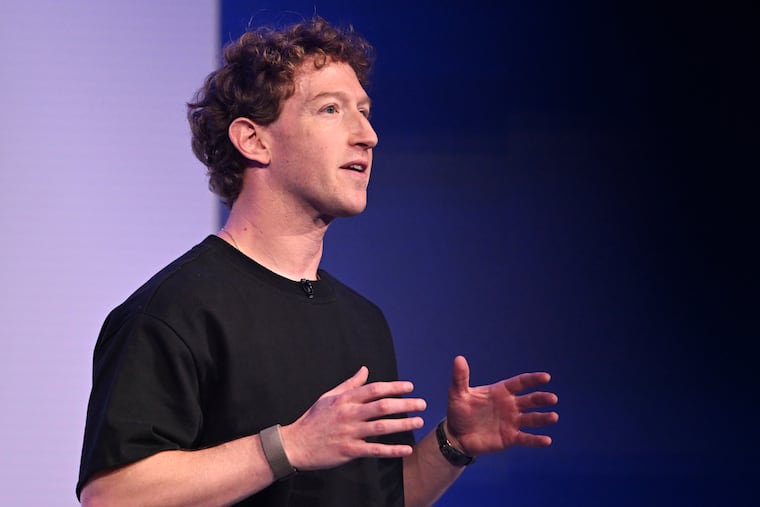 Meta CEO Mark Zuckerberg speaks during the company's Connect developer conference September 2025 in Menlo Park, Calif.