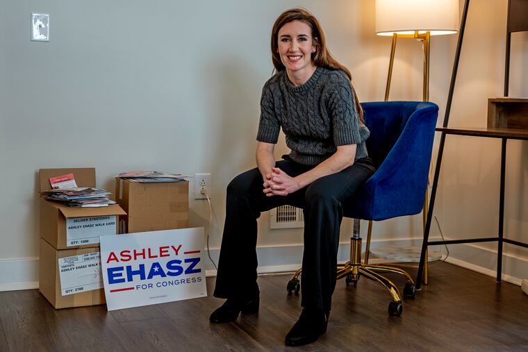 Ashley Ehasz is announcing a second congressional campaign, after losing to U.S. Rep. Brian Fitzpatrick last November.