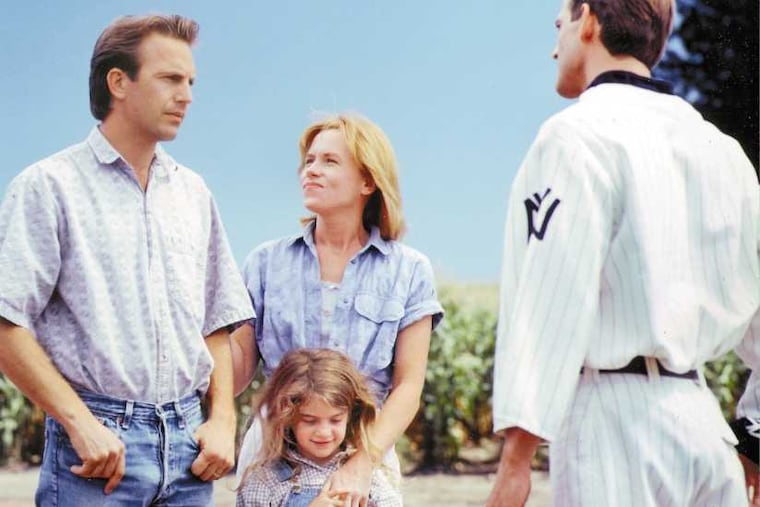 The 1989 movie "Field of Dreams" starred (from left) Kevin Costner, Amy Madigan, Gaby Hoffmann and Dwier Brown. Fans still visit the Iowa site where it was filmed.