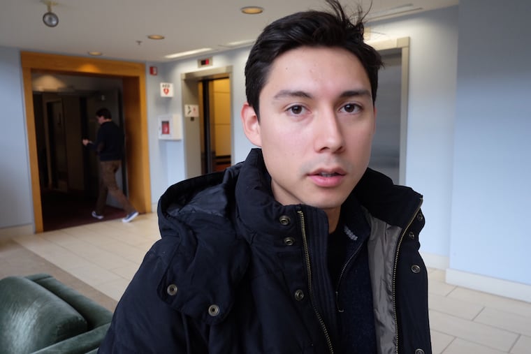 Geraldo Castillo, 26, attended community college as an undocumented student under the Dreamer program.